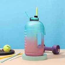 12 Pack Extra Long 14.5 Inch Reusable Silicone Straws For  40 Oz Tumbler 1 Gallon 128 75 64 OZ Tumbler, Large Water Bottle -Wine Bottle - Flexible Drinking Straws With 2 Cleaning Brushes - 明亮的色彩 - 查看 2