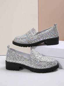 1. Bailarinas con decoración de lentejuelas brillantes, elegante estilo británico 2. Nuevas llegadas de otoño 2025 para mujer, de moda y elegante, cómodas mocasines casuales 3. Mocasines adecuados para reuniones, festivales y atuendos de otoño/primavera