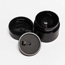 3g/5g Pots opaques noirs rechargeables à double couche épais, petite capacité pour crème, onguent, vernis à ongles, contenant vide pour crème pour les yeux, récipients rechargeables opaques pour le voyage