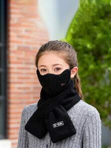女童冬季保暖面罩－新款時尚加厚防風防寒圍脖頸套，適合戶外騎行－適用於12歲以上兒童與成人 - 彩色 - 查看 11