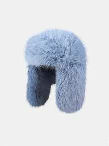 قبعة شتوية فرائية يمكن ارتداؤها من قبل الجنسين، قبعة فرو صناعي دافئة ومقاومة للرياح، مناسبة للتزلج والتنزه والاستخدام اليومي، هدية لحفلة عيد الميلاد