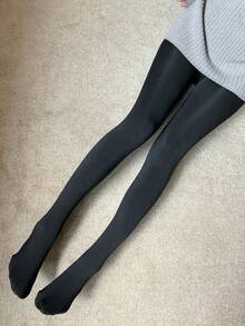 220g/80g Thick Tights, Warm Leggings For Women, Winter Thermal Lined Opaque Pantyhose, High Waist Elastic Skinny Sexy Semi-Sheer Tights, 220g Leggings - Multicolor - View 14