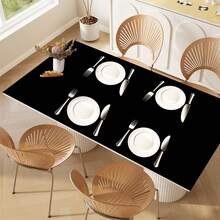 1pc Extra Large Silicone Table Mat - Heat Resistant, Anti-Slip, Absorbent, Suitable For Kitchen, Dining Table, Countertop, Bathroom, Office - Easy Clean Protective Pad With Technological Surface - Multicolor - View 6