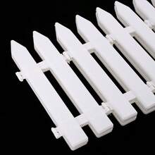 30PCS Christmas Tree Fence White Plastic Fence Christmas Tree Decorative - White - View 11