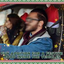 غطاء مسند الرأس لمقعد السيارة بشكل قبعة سانتا قطعة واحدة، ديكور سيارة عيد الميلاد لمقعد أمامي، ديكورات عيد الميلاد، ديكور سيارة جميل للداخلية والاكسسوارات، ديكورات عيد الميلاد للسيارة - ديكورات سيارة وظيفية بتصميم عيد الميلاد تناسب معظم مسانداللرأس في السيارة، ديكور حفلة العطلات، هدية للأخت، ديكور المنزل غرفة الشتاء