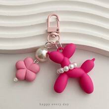 1pc Assorted Phone Strap, Earphone Accessories Decoration - Balloon, Cartoon Circle, Flower, Keychain, Rubber Pendant, Dog Earphone, New Fashion Accessory Gift Suitable For Family, Sisters, Friends, Couples, Daily Wear And Holidays