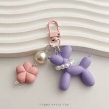 1pc Assorted Phone Strap, Earphone Accessories Decoration - Balloon, Cartoon Circle, Flower, Keychain, Rubber Pendant, Dog Earphone, New Fashion Accessory Gift Suitable For Family, Sisters, Friends, Couples, Daily Wear And Holidays