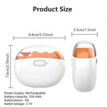 电动指甲修剪器、电动指甲钳、电动指甲护理套装 - 修剪和抛光，完美适用于手脚（橙色、浅紫色）