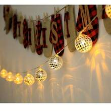 LED Mirror Ball Fairy Lights – Sparkling Decor For Valentine's Day, Christmas & Disco Parties