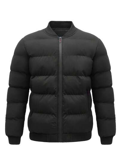 Men's New Thickened Cotton-Padded Jacket, Versatile Outerwear For Autumn/Winter