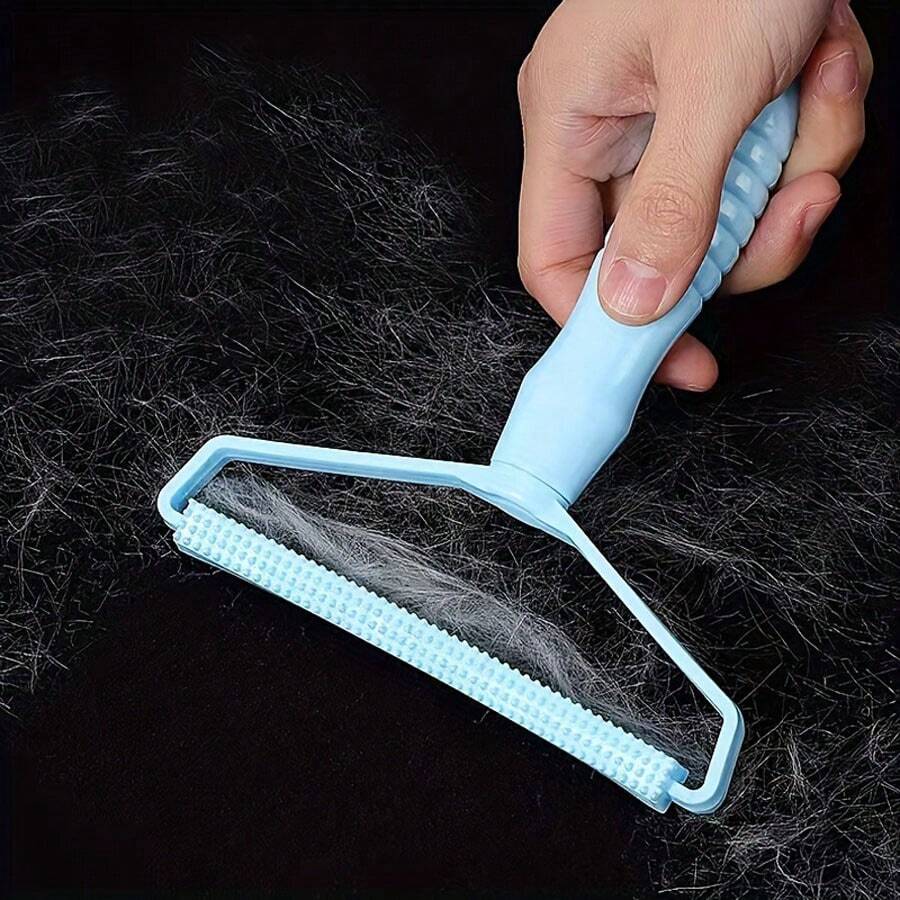 1pc Double-Sided Manual Lint Roller Set, Portable Fuzz Remover For Clothes, Sofa, Car - Metal Construction, Uncharged, No Battery Required - Ideal For Bedroom, Living Room, Coats, Sweaters