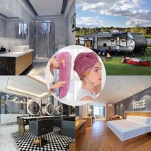 1 Piece Women's Quick Dry Super Absorbent Microfiber Headscarf, Soft Hair Wrap, Bathroom Use, Embroidered Hair Drying Cap - Random Color - View 11