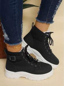 Stylish Personalized Winter Boots For Women - Adorable Spicy Girl Mid-Length Snow Boots, Cozy And Warm,Fluffy Boots - Black - View 4