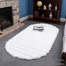 1pc Soft Plush Carpet, Anti-Slip Backing, Hand/Machine Washable, Suitable For Autumn/Winter, Rectangular Shape, For Living Room, Bedroom, Bedside, Sofa, Wedding, Christmas, Fireplace, Dining Table, Outdoor Patio, Luxurious Home Decor Kitchen Rug