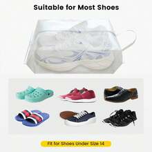 2 Stücke transparente PP-Folie wasserdichte und staubdichte Schuhaufbewahrungstaschen, multifunktionale tragbare Schutz-Abdeckungen für lange/kurze Stiefel