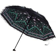 Vintage Lace Parasol Gothic Lolita Umbrella UV Sun Protection Witch Cosplay Photoshoot Props Party Decoration