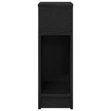 vidaXL Table de chevet avec tiroir chêne noir 20x36x60 cm