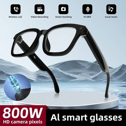 SIMSONLAB 2025 NEW Smart AI Camera Glasses For Men And Women, Access To Chat GPT Model, See The Picture In Kind, Real-Time Translation, Anti-Shake Shooting , Wifi Transmission,Al Voice Assistant, Built-In Camera, Answer Phone Calls, Music Control, High-Fidelity Music Playback, Ai Smart Search, Accurate Touch Control, Magnetic Charging,Reduce Glare,Intelligent Control Operation, Wifi And Bluetooth, Birthday Gift