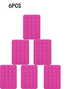 1pc Double-Sided Silicone Phone Suction Cup Accessory, Strong Suction Phone Holder, Free Sticky Mobile Phone Handle, Finger Grip, Suitable For Selfie And Video