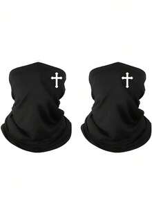 1pc/2pcs Unisex Balaclava Face Mask, Suitable For Daily Use, Outdoor Travel, Hiking, Skiing, Cycling