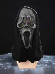 Scary Funny Screaming Face Mask Scary Headgear Adult PROM Props Latex Play Props, Holiday Dress-Up Props(Latex Material) Halloween