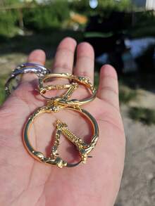 Übertriebene personalisierte Ohrringe, modisch & zart mit klarer Textur, große Ohrringe in Gold- und Silberfarbe für Frauen, geeignet für den täglichen Gebrauch, Zusammenkünfte und Partys