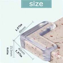 4/8/16/24 piezas Protectores de esquina de mesa anti-colisión, cubierta protectora de esquina de escritorio, protección de esquina anti-colisión, protectores de esquina transparentes de seguridad - Protector de esquina de alta resistencia adhesiva para mesas, muebles, vidrio, gabinetes y talla grande