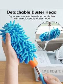 1 szt. Elastyczna szczotka do kurzu, odpowiednia do sprzątania domu, na Boże Narodzenie, jako prezent świąteczny - Wielokolorowe - Zobacz 6