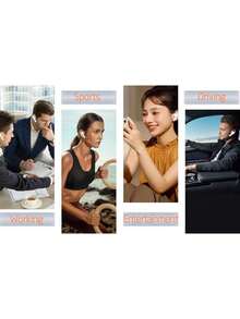 A9 PRO Wireless Earbuds, Visible Touch Screen Control,Noise Cancelling, Bluetooth 5.0, ANC, ENC, Hands-Free Calling, White - 白色 - 查看 10