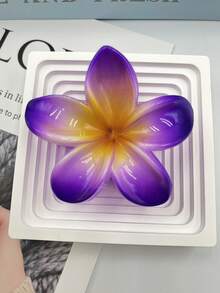 3 Stück/1 Stück 7,5 cm/2,95 Zoll Hibiskus Blumen förmige Kunststoff Haarspangen, blau/orange/lila, leicht, geeignet für den täglichen Gebrauch, Lässig, Party, Pendeln, Strand, Urlaub, Pferdeschwanz, Dutt, Gesichtswäsche, Make-up, Outfit Accessoire Winter Klammer Clips Herbst Haarklammern Elegante Haarspangen