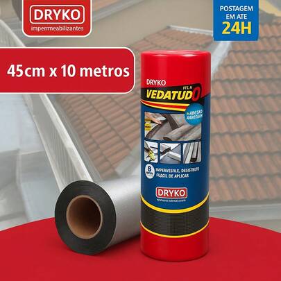 Fita Manta Asfáltica Auto Adesiva Aluminizada - 45cm X 10m