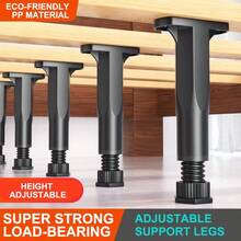 1 Set Adjustable Bed Frame Support Legs, Extra Strong Support Legs, Suitable For Bed Frame Center Board, Durable Furniture Legs, Height Adjustable, Suitable For Large Beds, Sofas, Tables, Cabinets. - Multicolor - View 1