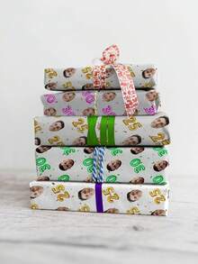 1 pieza de papel de regalo personalizado, papel de embalaje personalizado con patrones y texto, papel de regalo de Navidad, regalo de Navidad personalizado y divertido, papel de embalaje para fiestas, papel de regalo de vacaciones, papel de regalo, regalo de Navidad, Papá Noel, gorro de Papá Noel, 42*60cm, para regalo de él/ella - Estilo 5 - Ver 7
