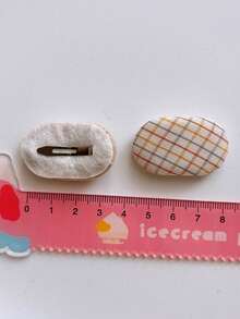 1pc Cute Versatile Small Polka Dot Bangs Clip, Oval Candy Color Side Hair Clip Accessory For Girls, Claw Clips, Hair Slide, Hair Barrettes