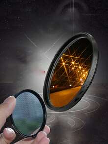 Universal Adjustable 52mm Mobile Phone Camera Lens Clip CPL Starlight 8-Wire Filter Is Suitable For All Smart Phone Camera Lens Filters Compatible With Iphone Android Mobile Phone Summer Vacation, Travel, Creative Photography Mobile Phone Accessories, Mobile Phone Lens, SLR Camera Mobile Phone Filter Portable, Starlight Mirror 8-Wire 6-Wire 4-Wire Starlight Filter