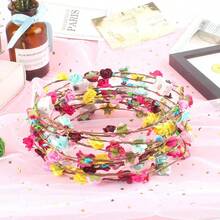 12pcs LED Flower Crown Headband - Shiny Glowing Floral Wreath Accessories, Suitable For Women & Girls - Perfect For Christmas, Halloween, Weddings, Beach Parties, Birthday Celebrations - Reusable, Adjustable, Battery Powered - Multicolor - View 9