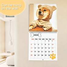 Calendario da tavolo elegante 2026 con design carino di cane Westie - Pianificatore mensile da 12 mesi con vista mensile e organizzatore giornaliero, strumento di gestione del tempo portatile per casa e ufficio, regalo perfetto per Natale e compleanni