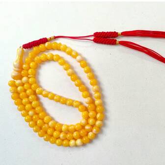 高品质人造琥珀/45/念珠 Tasbih 伊斯兰念珠 Tasbih 穆斯林念珠 Misbaha.8 毫米