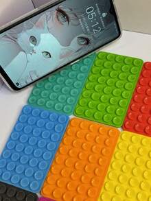 1/2/3/4/5pcs Silicone Sucti On Phone Case Mount,Phone Suction Grip,Octobuddy,Sticky Phone Grip, Adhesive Phone Stand Sticky For Cell Phone - Double-sided Suction Cup - View 7