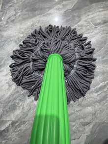 Wireless Self-Spinning Screwless Rotating Mop, With Durable Plastic/Metal Handle - No Electricity Required, Washable And Reusable Mop Head, Suitable For Cleaning Floors In Bedrooms, Bathrooms, Kitchens, Living Rooms, And Multi-Functional Surfaces | Modern Cleaning Tools | Strongly Effective In Removing Stains Christmas Stocking Fillers,Gifts,Funny Gifts,Ramadan,Personalised Gift,
