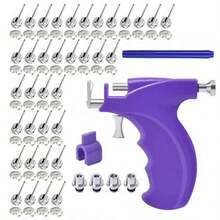 Professional Ear Piercing Gun Kit With 18 Pairs 316L Surgical Stainless Steel Stud Earrings For Salon Home Use