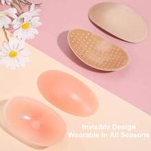 Women's Anti-Slip Shoulder Pads, Women's Clothing Silicone Shoulder Pads, Anti-Slip Shoulder Push-Up Pads Invisible Breathable Enhancer Reusable, Clothing Invisible Silicone Shoulder Pads, Suitable For Dresses And T-Shirts And Sweaters - Multicolor - View 2