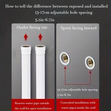 Zinc Alloy Basin Faucets Chrome Wall Mounted Hot Cold Water Mixer Tap Dual Spout Single Handle For Bathroom Shower Basin