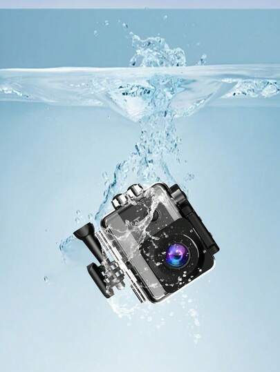 Cámara deportiva de buceo de alta definición y larga duración, resistente al agua, cámara deportiva DV para ciclismo al aire libre, cámara de salpicadero DV para automóvil, cámara deportiva mini portátil (la carcasa resistente al agua debe sellarse firmemente durante el uso)