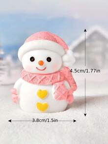 2 pièces/1 pièce Petits bonhommes de neige mignons décoratifs pour Noël, produits de décoration de table en résine, convient pour la décoration de Noël, le salon et la chambre à coucher, cadeaux de Noël, arrangement d'ambiance festive, le meilleur choix pour offrir des cadeaux