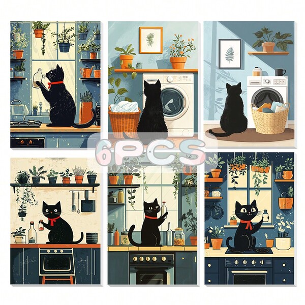 6 piezas Pintura por números Sofá cómodo en la sala de estar Pintura digital para principiantes en lienzo Imagen fácil dibujada a mano Pintura 20x30cm/8x12 pulgadas Sin marco