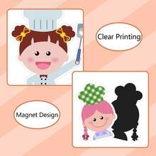 hoojojo 16 Peças/Conjunto Adesivos Magnéticos Recursos Didáticos, Ímãs de Geladeira em Formato de Pizza Fofos, Papelaria Criativa, Ferramentas de Ensino para Professores, Adereços para Jogos em Grupo, Recursos Didáticos Interativos e Divertidos, Decorações de Festa, Suprimentos Educacionais Montessori, Presentes de Feriados e Aniversários, Adequado para Jogos Familiares, Interação em Sala de Aula e Reuniões Multiplayer