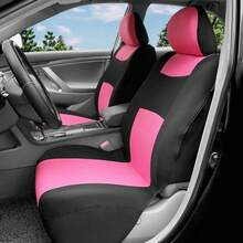 9pcs Fabric Car Seat Covers Combos Set Compatible Universal Fit Auto Accessories For Women New Design
