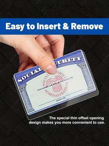 [Transparent Card Holder] Adopts A Special Thin Offset Opening Design, Enabling Easy Insertion And Removal Of Cards. It's Super Convenient For Storing IDs Or Cards, Offering A Hassle - Free Using Experience.