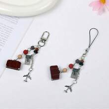 Retro Travel-Style Statement Charm: Versatile For Phones, Bags & Car Keys, Creatively Designed For Students – Add A Unique Spark To Your Daily OutfitsBoasts Creative & Distinctive Design, Perfect For Students To Elevate Daily Style With A Touch Of Individuality